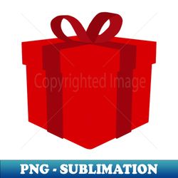 Red gift box - Exclusive Sublimation Digital File - Perfect for Personalization