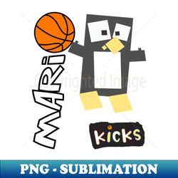 Mario The Ballin Baby Penguin Black KICKS Sticker - Sublimation-Ready PNG File - Revolutionize Your Designs
