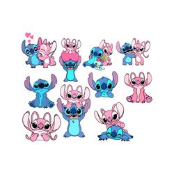 stitch & angel svg bundle, stitch couple svg, stitch love svg, angel svg, stitch angel svg, stitch svg