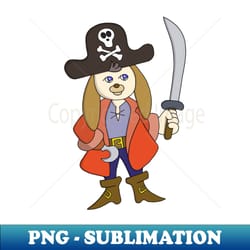 pirate dog - decorative sublimation png file - perfect for personalization
