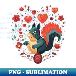 squirrel valentine day - png sublimation digital download - unleash your inner rebellion