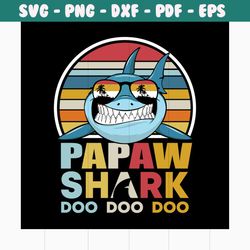 papaw shark doo doo on the beach svg, fathers day svg, happy fathers day, father gift svg, daddy svg, daddy gift, daddy