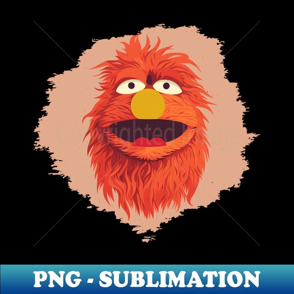 Red Muppet Face Red Muppets - High-Resolution PNG Sublimation File - Perfect - Inspire ...