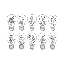wildflower lightbulb svg, wildflowers svg, bouquet svg bundle, floral svg, wildflower svg, flower sketch, nature svg, li