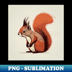 siberian red squirrel - artistic sublimation digital file - unleash your inner rebellion