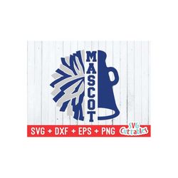 cheer svg megaphone svg pom pom cheer cone svg eps dxf png cheerleader svg cut file silhouette