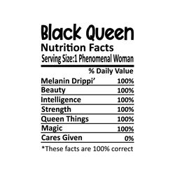 black queen nutrition facts svg,black queen nutritional facts svg,black queen shirt svg,gift for black queen svg,black
