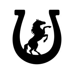 prancing horse svg, horseshoe svg, standing horse svg. vector cut file for cricut, silhouette, pdf png eps dxf, decal