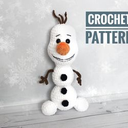 crochet pattern snowman toy christmas decor amigurumi snowman - amigurumi tutorial pdf fille