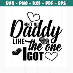 ain't no daddy like the one i got svg, fathers day svg, happy fathers day, father gift svg, daddy svg, daddy gift, daddy