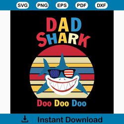 dad shark colorful doo doo svg, fathers day svg, happy fathers day, father gift svg, daddy svg, daddy gift, daddy life,