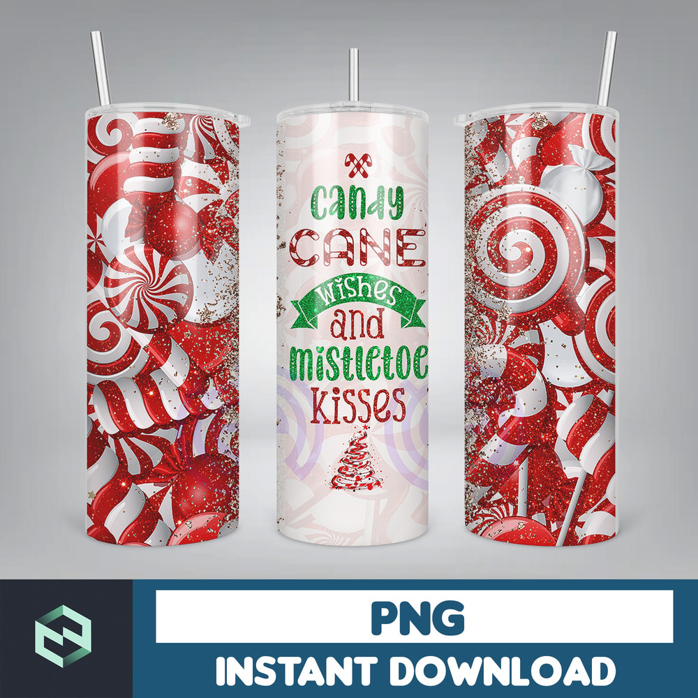 Christmas Tumbler, 20oz Skinny Tumbler Sublimation Designs, Christmas Rules Tumbler Wrap(64).jpg