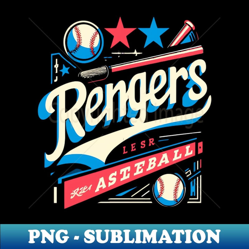 Texas Rangers - High-Resolution PNG Sublimation File - Revol | Inspire ...