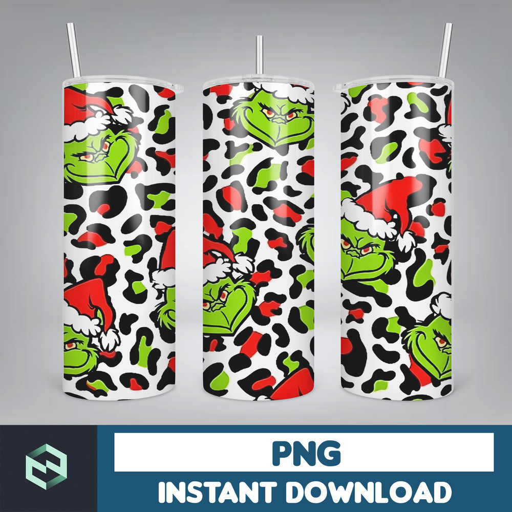 Christmas Tumbler, 20oz Skinny Tumbler Sublimation Designs, Christmas Rules Tumbler Wrap(69).jpg