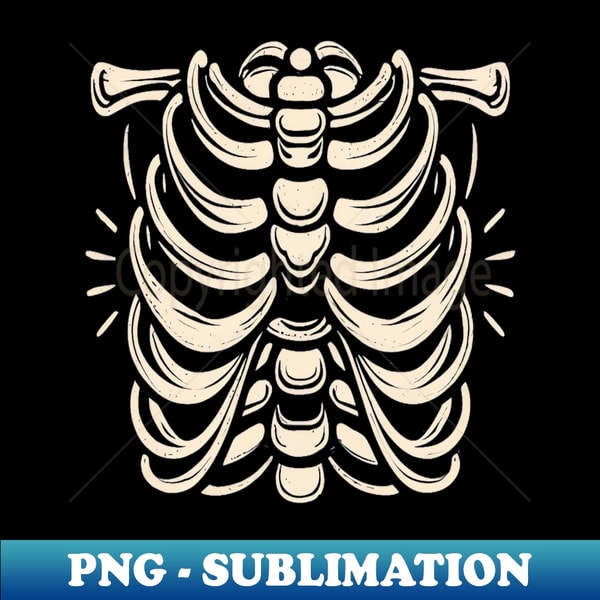 Skeleton Rib Cage Illustration Design - Special Edition Subl | Inspire ...