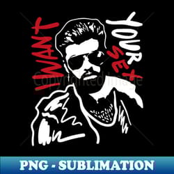 george michael 80s styel - sublimation-ready png file - perfect for personalization