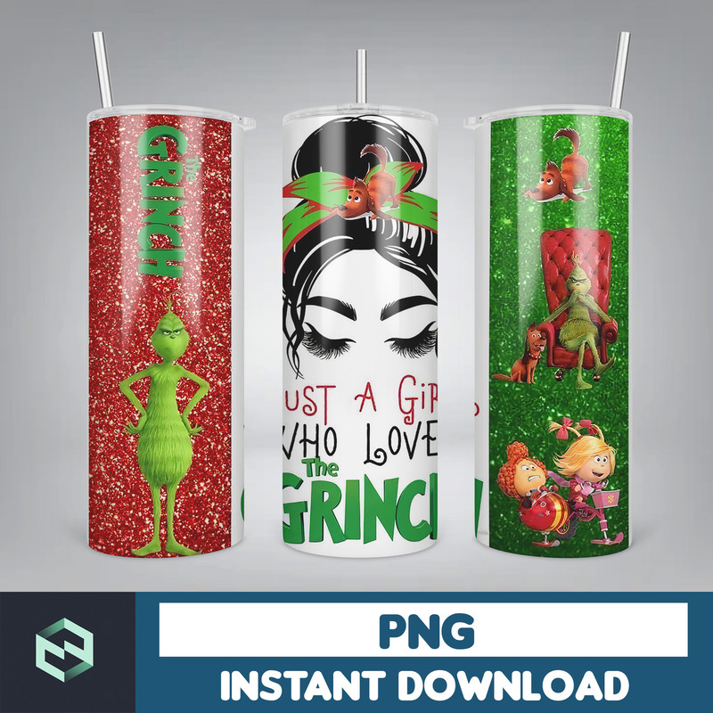 Christmas Tumbler, 20oz Skinny Tumbler Sublimation Designs, Christmas Rules Tumbler Wrap(84).jpg