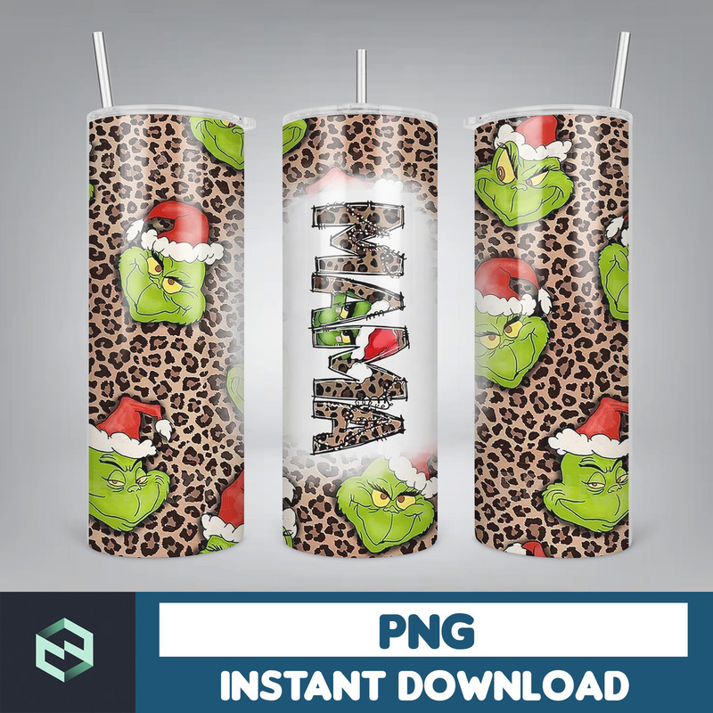 Christmas Tumbler, 20oz Skinny Tumbler Sublimation Designs, Christmas Rules Tumbler Wrap(85).jpg