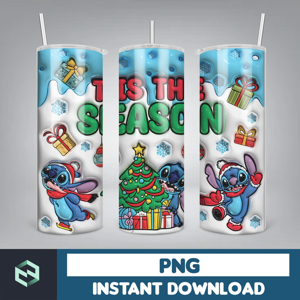 Christmas Tumbler, 20oz Skinny Tumbler Sublimation Designs, Christmas Rules Tumbler Wrap(106).jpg