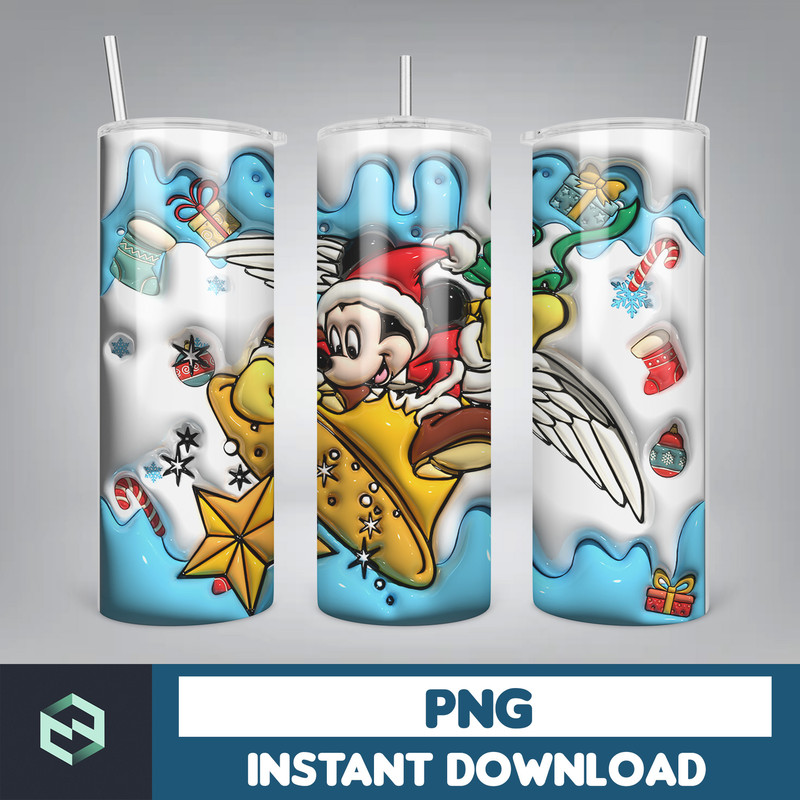 Christmas Tumbler, 20oz Skinny Tumbler Sublimation Designs, Christmas Rules Tumbler Wrap(110).jpg