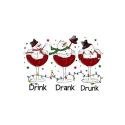 drink drank drunk christmas wine png sublimation file