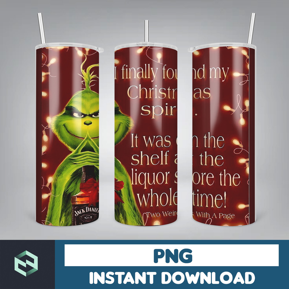 Christmas Tumbler, 20oz Skinny Tumbler Sublimation Designs, Christmas Rules Tumbler Wrap(136).jpg