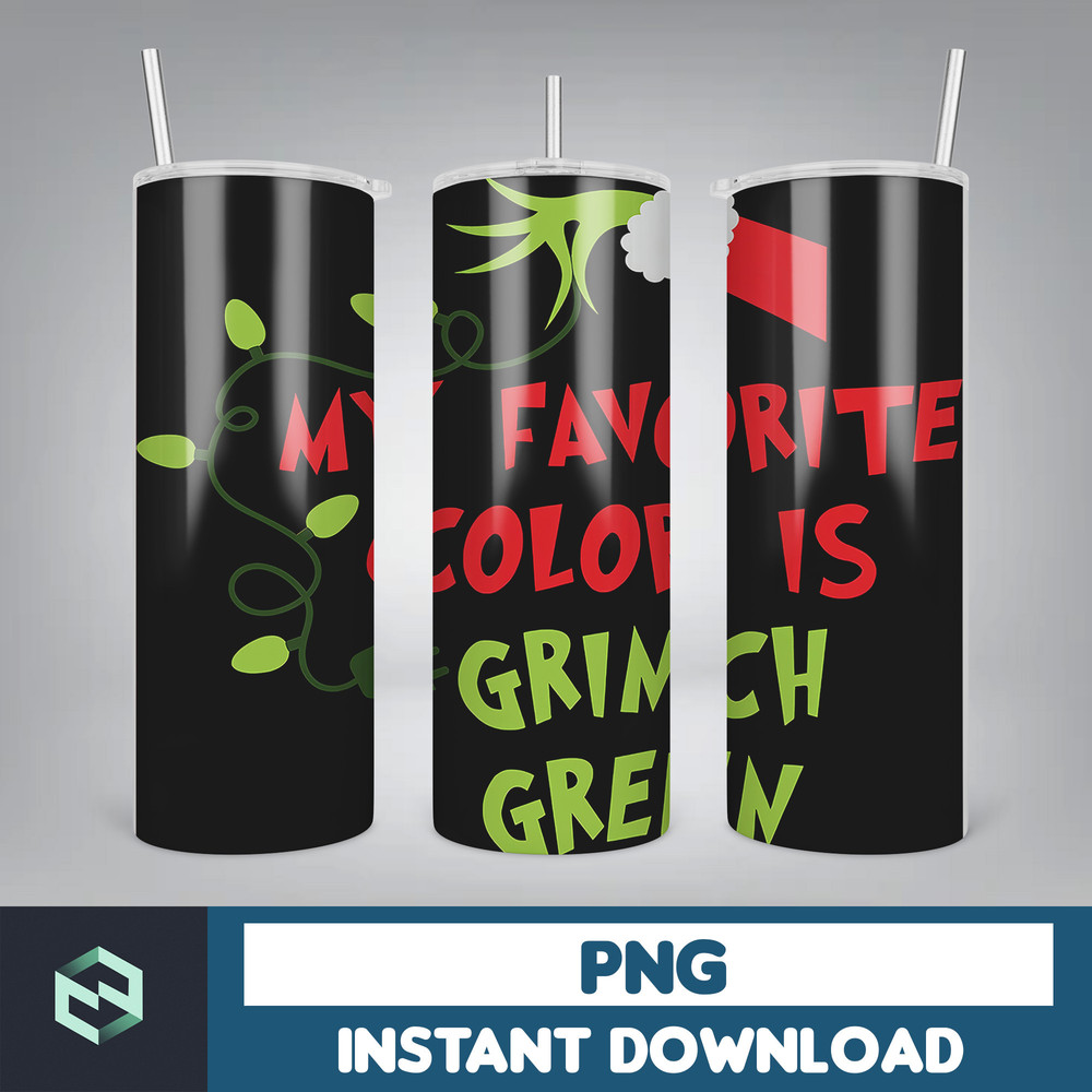 Christmas Tumbler, 20oz Skinny Tumbler Sublimation Designs, Christmas Rules Tumbler Wrap(145).jpg