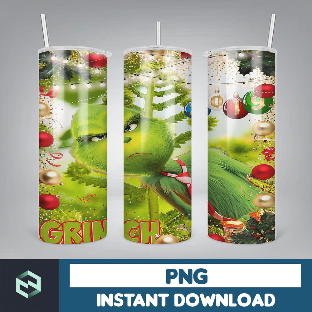 Christmas Tumbler, 20oz Skinny Tumbler Sublimation Designs, Christmas Rules Tumbler Wrap(146).jpg