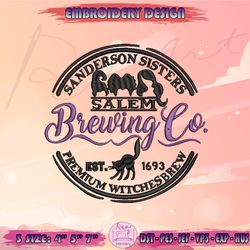 hocus pocus embroidery design, sanderson sisters embroidery, witch halloween embroidery, machine embroidery designs