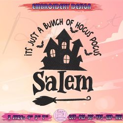 its just a bunch of hocus pocus embroidery design, witch embroidery, halloween embroidery, machine embroidery designs