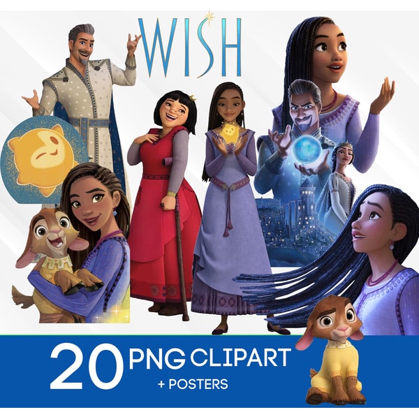 Disney Wish PNG Clipart Bundle | Inspire Uplift