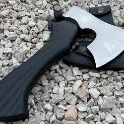 viking axe custom handmade carbon steel blade throwing axe camping axe gift axe,