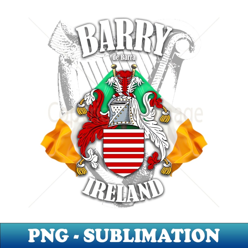 Barry Name Tag Barry Family Name English and Irish - Decorative Sublimation | Inspire ...