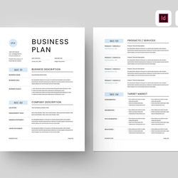 business plan template | ms word template | indesign template | microsoft word template | ms word for business plan | st