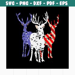 4th of july america deer svg, independence day svg, 4th of july svg, deer svg, deer lovers, deer vector, patriotic svg,