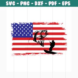 love fishing america flag svg, independence day svg, 4th of july svg, fishing svg, love fishing svg, patriotic svg, amer