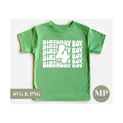 birthday boy | four years old | 4th birthday svg & png