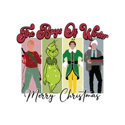 the boys of winter merry christmas svg digital cricut file