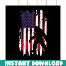 bigfoot america flag svg, independence day svg, 4th of july svg, bigfoot svg, patriotic svg, america flag, independence