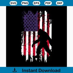 bigfoot america flag svg, independence day svg, 4th of july svg, bigfoot svg, patriotic svg, america flag, independence