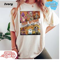 retro toy story est 1995 halloween shirts, disney toy story land halloween shirt, disneyland halloween tees, disney pixa