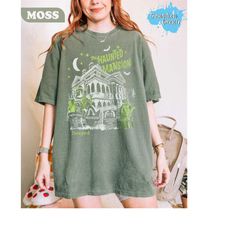vintage the haunted mansion comfort colors shirt, halloweentown shirt, disney halloween shirt, halloween party, hallowee
