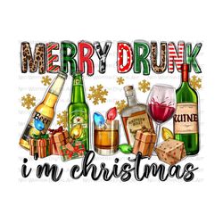 merry drunk i'm christmas with alcohol png sublimation design download, valentine's day png, merry drunk png, alcohol png,sublimate download