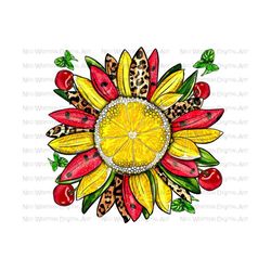 fruits sunflower png sublimate designs download, summer png design, hello summer png, summer fruits png, sublimate designs download
