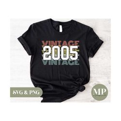 vintage 2005 svg & png