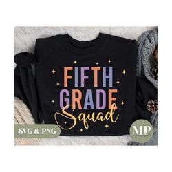 fifth grade squad svg & png