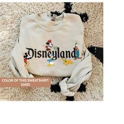 classic disneyland sweatshirt, mickey and friends sweatshirt, disneyland sweatshirt, disney sweatshirt, disneyland 90s s