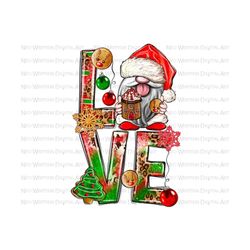 love christmas gnome png sublimation design download, christmas png, christmas gnome png,christmas love gnome png,sublimate designs download