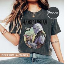 retro star wars comfort color shirt, disney star wars shirt, the mandalorian shirt, disney trip shirts, disneyland shirt