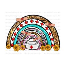 nurse rainbow png sublimation design download, western rainbow png, nurse life png, nursing png, sublimate designs download